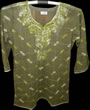 Embroidered Fotua (Green)